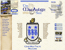 Tablet Screenshot of clanmcauliffe.com